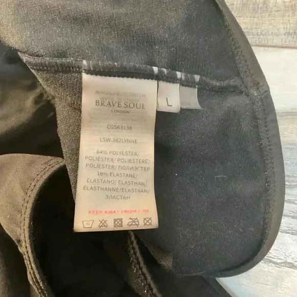 BRAVE SOUL LONDON ONE PIECE SWIM WEA BLACK SIZE LARGE - Picture 5 of 7